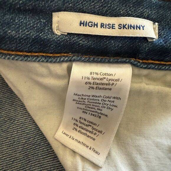 VINEYARD VINES HIGH RISE SKINNY JEANS SIZE 31 - Picture 4 of 5